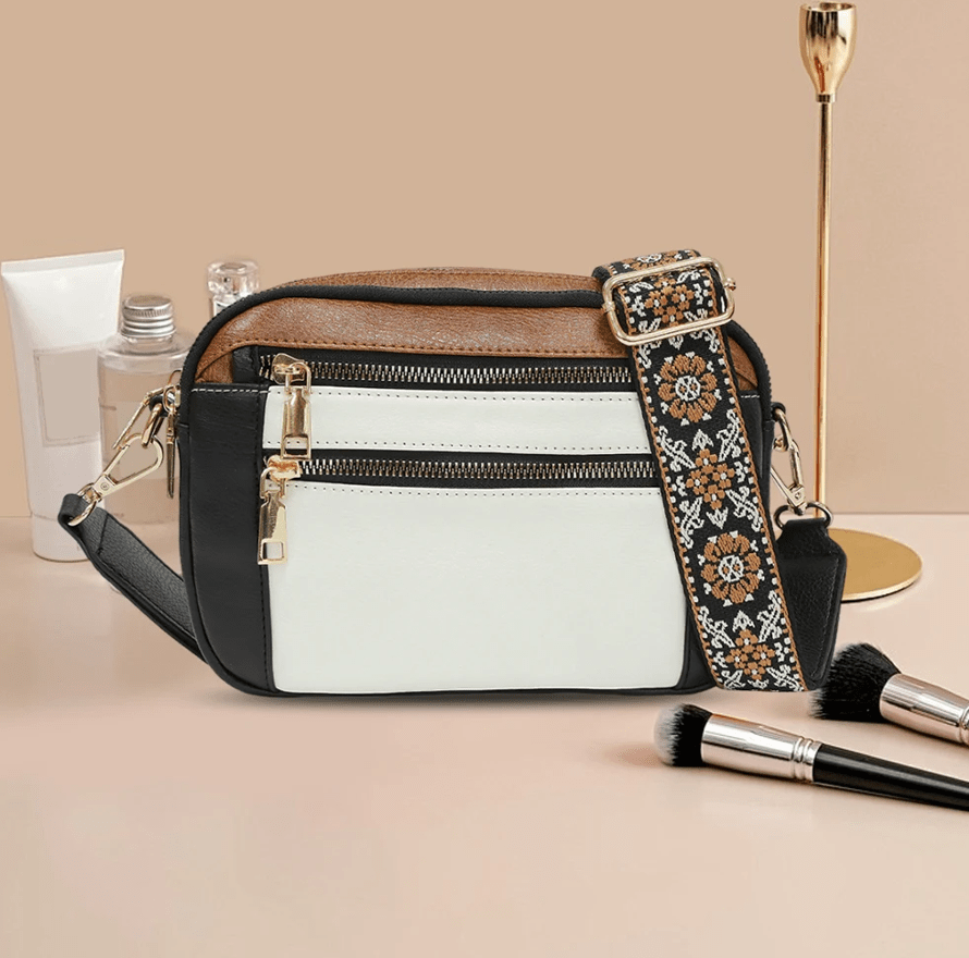 Dorota - Crossbody z kolorowymi paskami