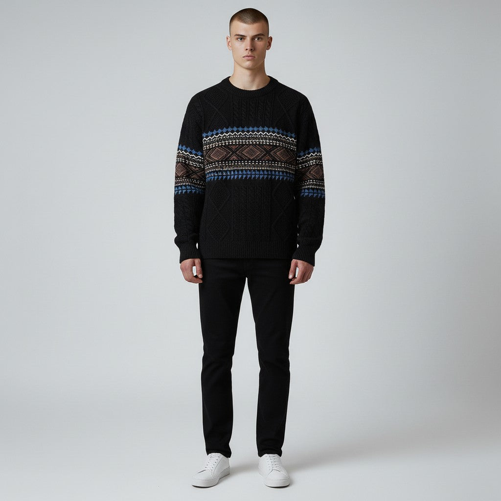 Adam | NORDISK TEKSTUROWANY SWETER ZIMOWY