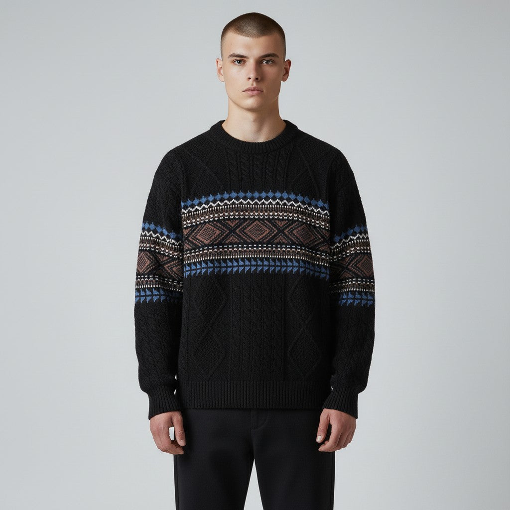 Adam | NORDISK TEKSTUROWANY SWETER ZIMOWY