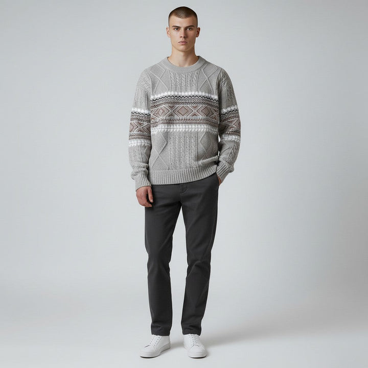 Adam | NORDISK TEKSTUROWANY SWETER ZIMOWY